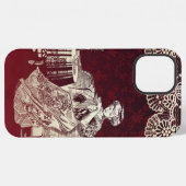 dame drink thee iPhone hoesje (Achterkant horizontaal)