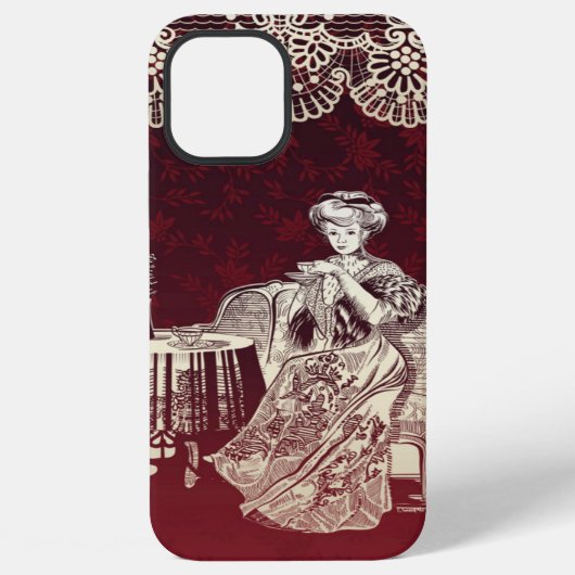 dame drink thee iPhone hoesje (Achterkant)