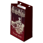dame drink thee klein cadeauzakje (Achterkant Gekanteld)