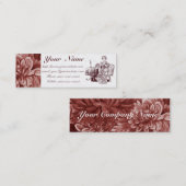 dame drink thee mini visitekaartje (Voorkant / Achterkant)