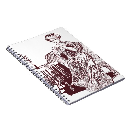 dame drink thee notitieboek (Rechterzijde)