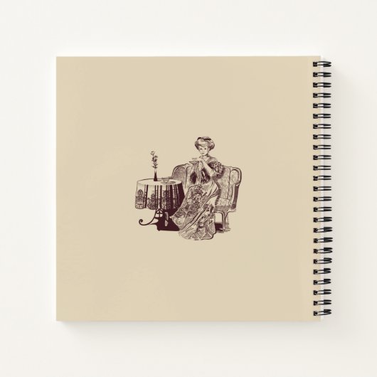 dame drink thee notitieboek (Achterkant)