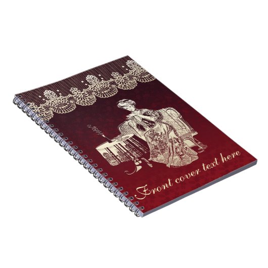 dame drink thee notitieboek (Rechterzijde)