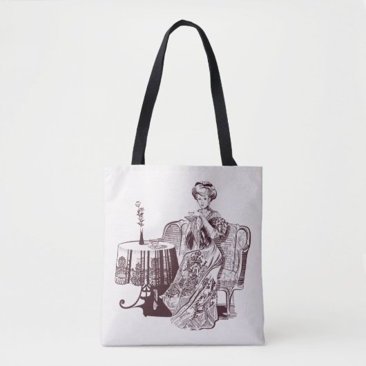 dame drink thee tote bag (Voorkant)