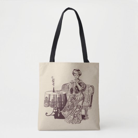 dame drink thee tote bag (Voorkant)