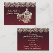 dame drink thee visitekaartje (Voorkant / Achterkant)