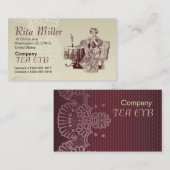 dame drink thee visitekaartje (Voorkant / Achterkant)