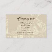 dame drink thee visitekaartje (Achterkant)