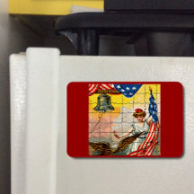 dame, Eagle, Vlag en Liberty Bell Mosiac