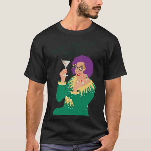 Dame Edna Everage Aussie Christmas Merry Christmas T-shirt (Voorkant)