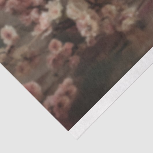 Dame & een Parasol, Portret & Bloemenkunst Tissuepapier (Detail)