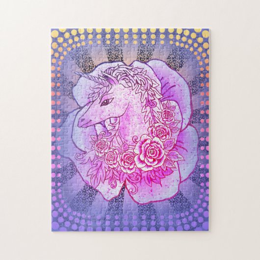 Dame Eenhoorn Legpuzzel (Verticaal)