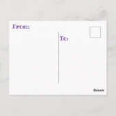 " DAME EINDelijk MET PENSIOEN " Briefkaart (Achterkant)