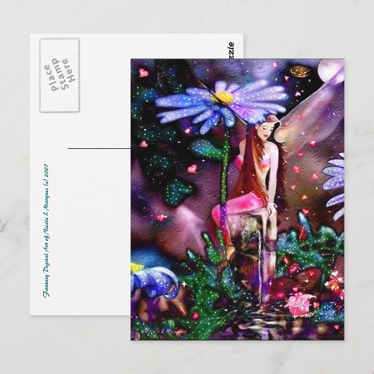 Dame en Cadeau Briefkaart