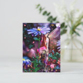 Dame en Cadeau Briefkaart (Staand voorkant)