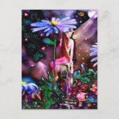 Dame en Cadeau Briefkaart (Voorkant)
