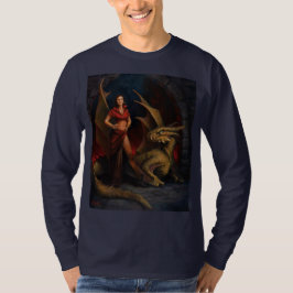 Dame en de draak t-shirt