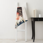 Dame en de uil sherpa deken (In situ)