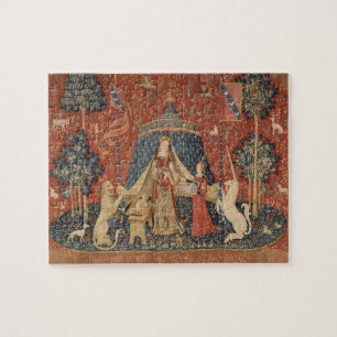 Dame en de Vintage van de middeleeuwen van de Unic Legpuzzel