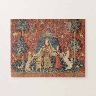 Dame en de Vintage van de middeleeuwen van de Unic Legpuzzel