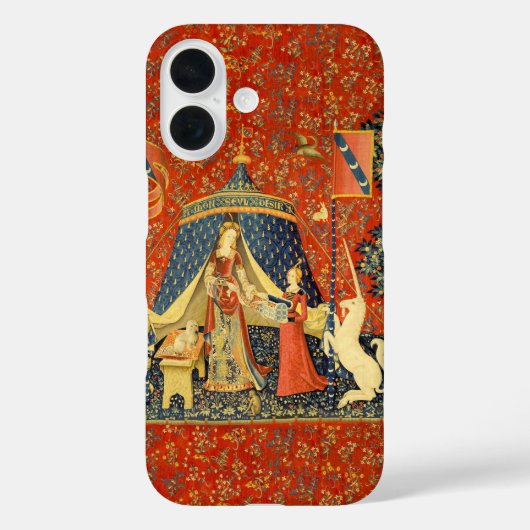 Dame en Eenhoorn Middeleeuwse Wandtapijt: Franse K Case-Mate iPhone Case (Achterkant)