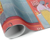 DAME EN FRUITEN TAfel SET ART DECO SCHOONHEID MODE Cadeaupapier (Rol Hoek)