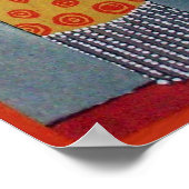 DAME EN FRUITEN TAfel SET ART DECO SCHOONHEID MODE Poster (Hoek)
