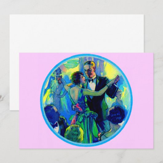 dame en heer uit de jaren '20 op de dansvloer (Voorkant / Achterkant)