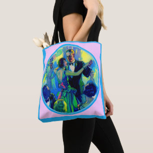 dame en heer uit de jaren '20 op de dansvloer tote bag
