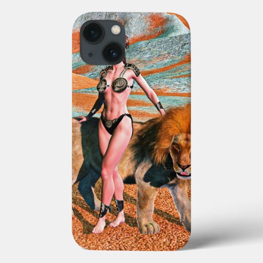 Dame en Leeuw Case-Mate iPhone Case (Achterkant)