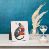 Dame en luipaard fotoplaat (Insitu)