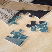 Dame en Maan Collage Legpuzzel (Zijkant)