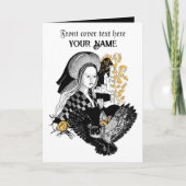 Dame en Nachtuil Kaart (Voorkant)