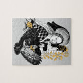 Dame en Nachtuil Legpuzzel (Horizontaal)