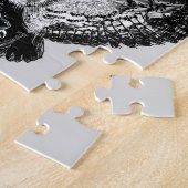 Dame en Nachtuil Legpuzzel (Zijkant)