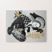 Dame en Nachtuil Legpuzzel (Horizontaal)