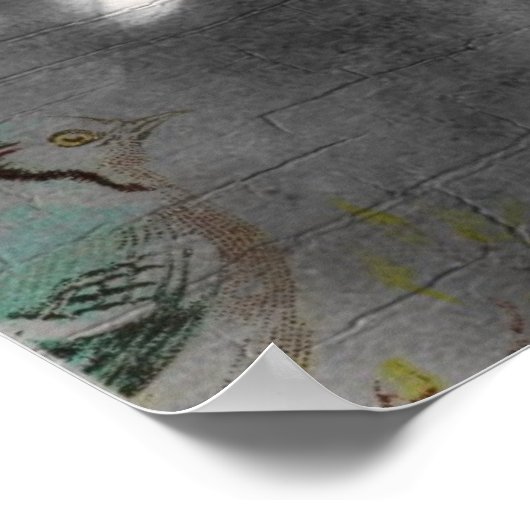  dame en paardencollage poster (Hoek)