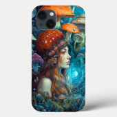 Dame en paddenstoelen Surreal Fantasy Art Case-Mate iPhone Case (Achterkant)