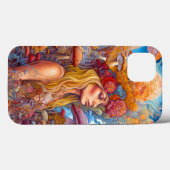 Dame en paddenstoelen Surreal Fantasy Art Case-Mate iPhone Case (Achterkant (horizontaal))