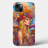 Dame en paddenstoelen Surreal Fantasy Art Case-Mate iPhone Case (Achterkant)