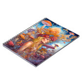 Dame en paddenstoelen Surreal Fantasy Art Notitieboek (Linkerzijde)