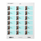 Dame en pauw etiket (Full Sheet)