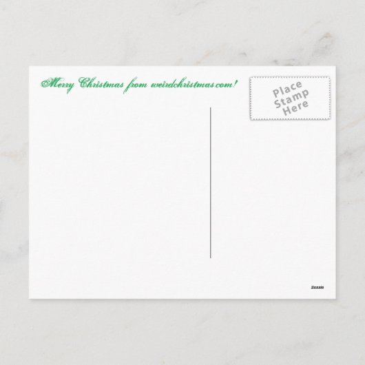 Dame en sneeuwman feestdagenkaart (Achterkant)