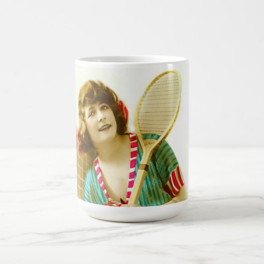 Dame en tennis koffiemok (Center)