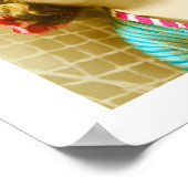 Dame en tennis poster (Hoek)