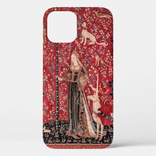 Dame en Unicorn Medieval Tapestry Touch Case-Mate iPhone Case (Achterkant)