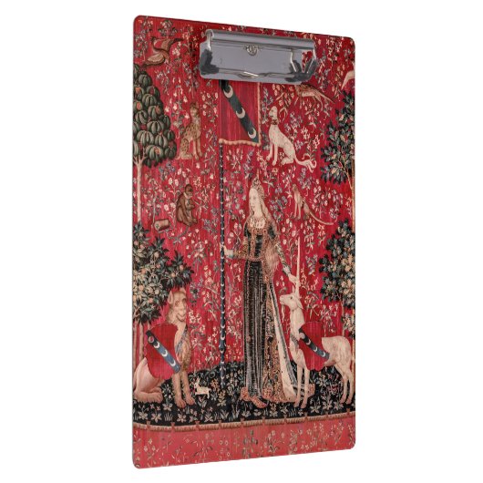 Dame en Unicorn Medieval Tapestry Touch Klembord (Rechts)