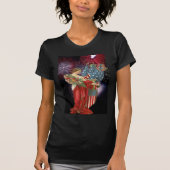  dame en vuurwerk t-shirt (Voorkant)