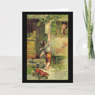 Dame Fair Valentine Feestdagen Kaart