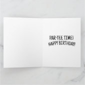 DAME GOLFER FUNNY VERJAARDAGSCARD VOOR HAAR KAART (Binnen)